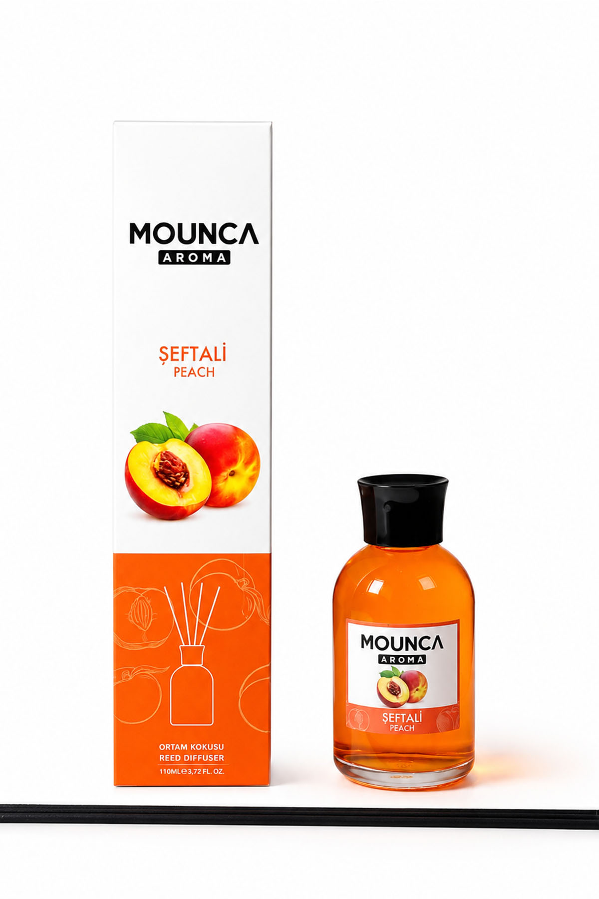 Mounca Aroma Şeftali Çubuklu Oda Kokusu – 110 ml